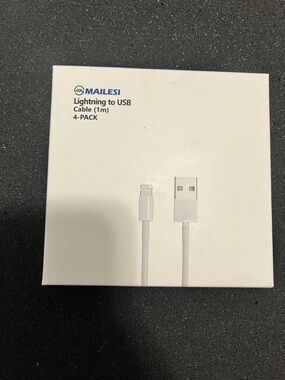 Lightning to USB Cable 4-Pack in White
